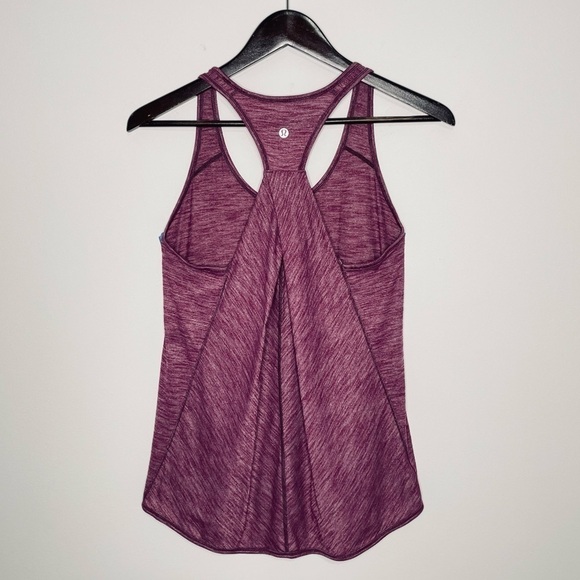 ❤️Lululemon Essential Tank Top in Heathered Chilled Grape A1 - Picture 5 of 6